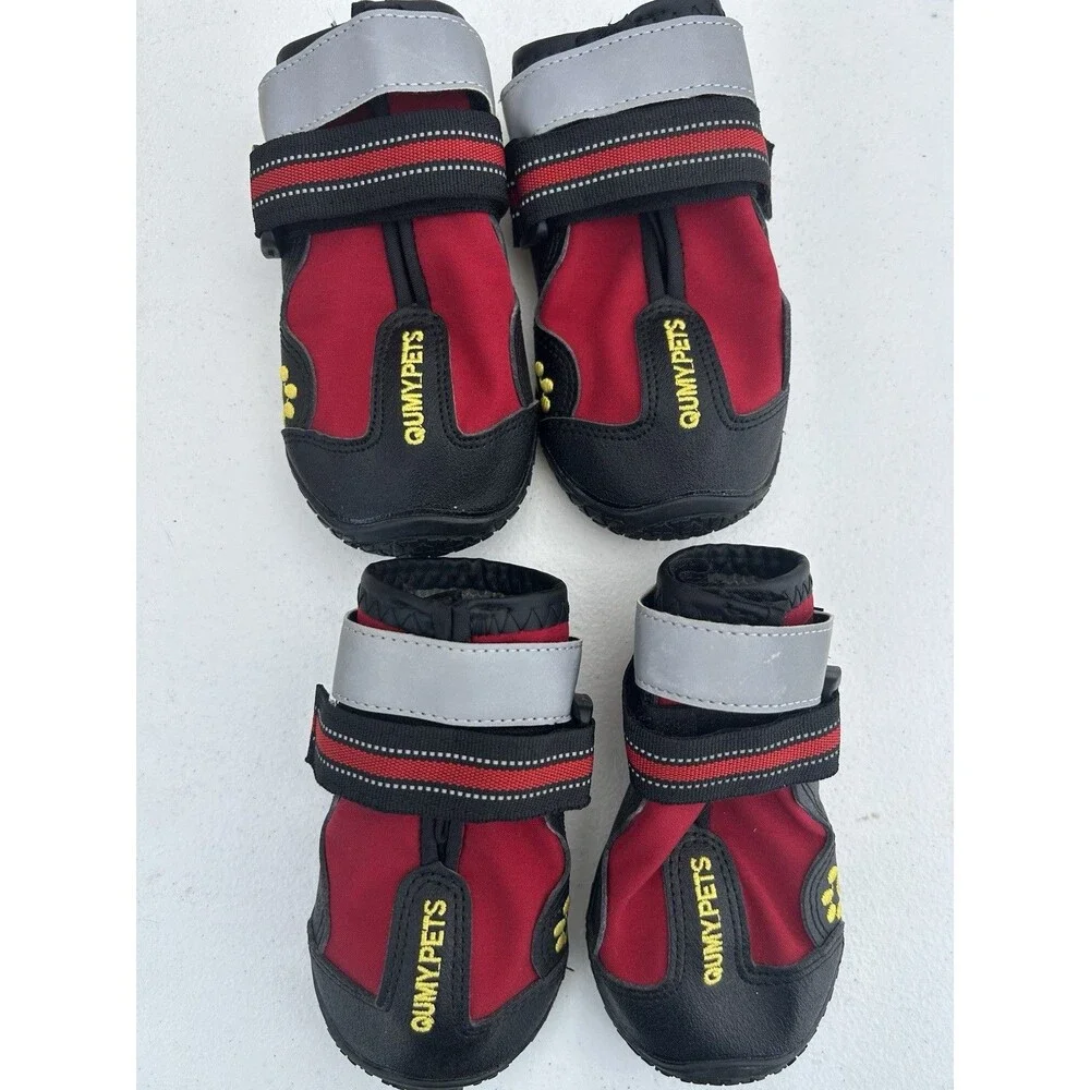 QUMY Dog Shoes/Socks – Size 6 (Pack of 4) Provide Reliable Paw Protection